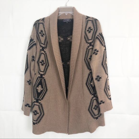 Creazioni Effeci Tribal Print Open Front Cardigan Size S - Picture 1 of 14
